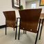 backside of steelcase mingle chair that features retro and modern design
