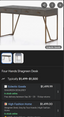 Four Hands Shagreen Desk with price and availability information displayed.