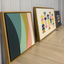 Abstract Colorful Canvas Wood Framed Artwork